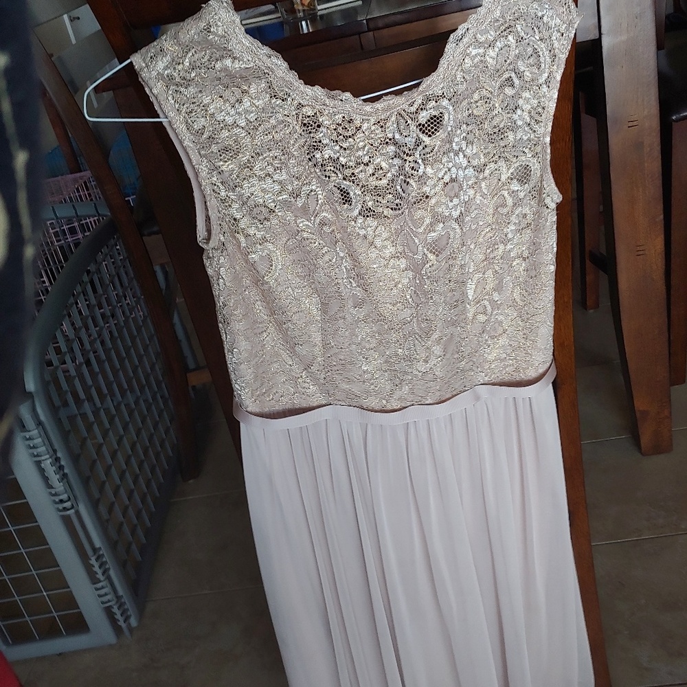 David's Bridal Cream dress